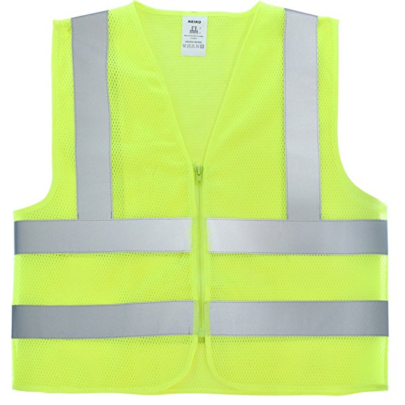 Neiko 53959A High Visibility Safety Vest with Mesh Fabric, ANSI/ ISEA Standard | Color Neon Yellow | Size XXL