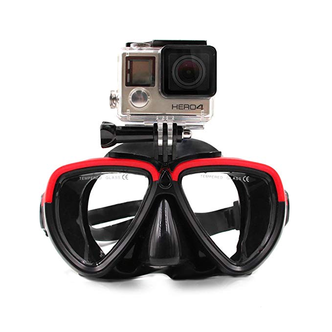 TELESIN Swimming Goggles Diving Mask Scuba Snorkel Glasses for GoPro Hero 7/6/5/4/3/3 /2/1 Session 4/5 Fusion 360 4K DJI Osmo Action Cameras