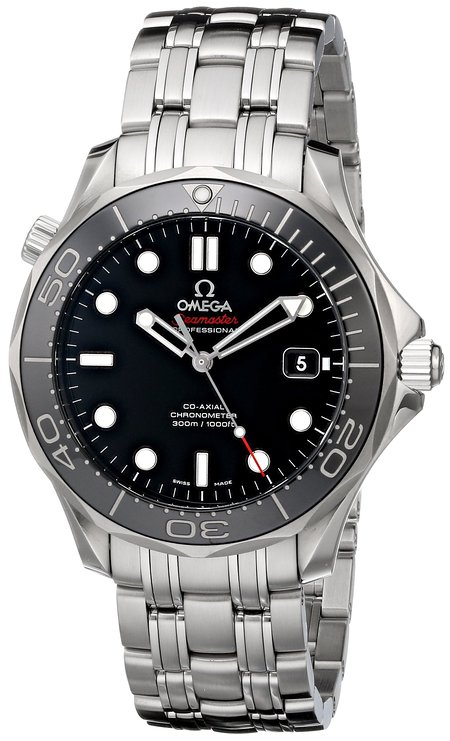 Omega Men's 212.30.41.20.01.003 Seamaster Black Dial Watch
