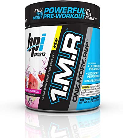 BPI Sports 1.M.R One More Rep Ultra Concentrated Energy Supplement, Watermelon Freeze Supplement, 8.5 Ounce