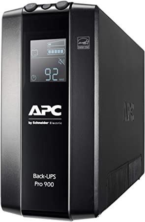 APC by Schneider Electric Back UPS Pro - BR900MI - UPS 900VA (6 IEC Outlets, LCD Interface, 1GB Dataline Protection)