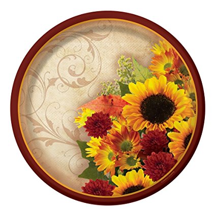 Creative Converting 8 Count Floral Inspiration Paper Banquet Plates