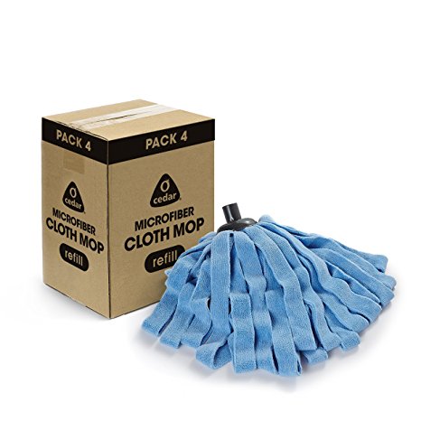 O-Cedar Microfiber Cloth Mop Refill (Pack of 4)