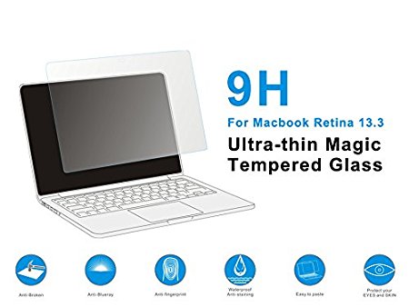 MegaGear High Quality Ultra-Thin 0.3mm Tempered Glass Screen Protector MacBook Laptop