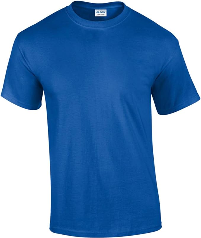 Gildan Men's Ultra Cotton Crewneck T-Shirt, Royal, Large