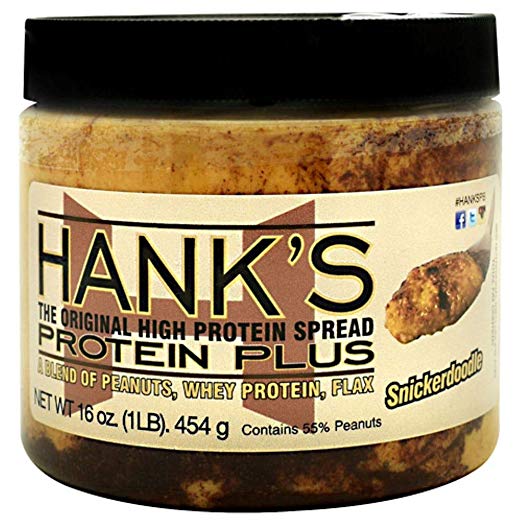 Hank's Protein Plus Peanut Butter Protein Spread, Snickerdoodle, 1 lb