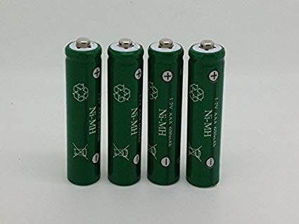 AAA Ni-MH 600mAh Rechargable Batteries Perfect for Solar Powered Units (8-Pack)
