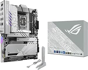 ASUS ROG MAXIMUS Z890 APEX Intel® Z890 LGA 1851 ATX motherboard, Advanced AI PC-ready, 22 2 1 2 stages, DDR5, WiFi 7, 5G LAN, 3x PCIe® 5.0 M.2, Thunderbolt™ 4, USB Type-C®, AI OC, Cooling & Networking