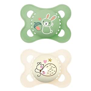 MAM Day & Night Pacifiers, Glow in The Dark Pacifier for Breastfed Babies, 0-6 Months, Unisex