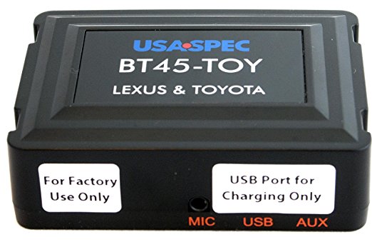 USA SPEC BT45-TOY Bluetooth Phone, Music & AUX Input Kit for Select 1998-2014 Toyota & Lexus Models