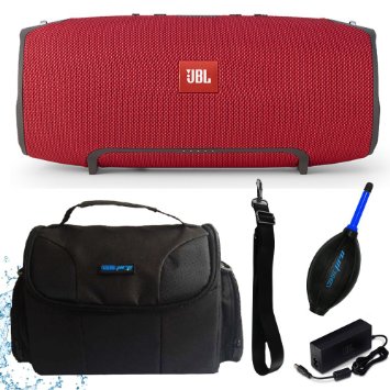 JBL Xtreme Portable Wireless Bluetooth Speaker (Red)   I3ePro Water Resistant Carry Case   I3ePro Dust Blower