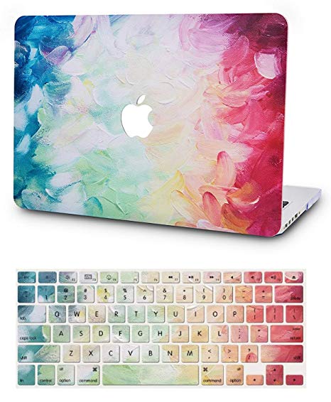 KEC Laptop Case for Old MacBook Pro 13" Retina (-2015) w/ KeyBoard Cover Plastic Hard Shell Case A1502/A1425 (Fantasy)