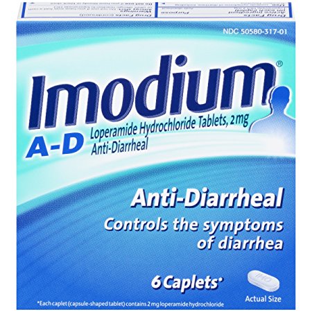 Imodium A-D Anti-Diarrheal Caplets, 6 Count