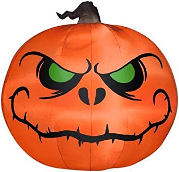 Gemmy 5' Airblown Reaper Pumpkin Halloween Inflatable