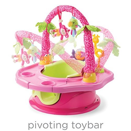 Summer Infant 3-Stage SuperSeat Deluxe Giggles Island: Positioner, Activity Seat, and Booster (GIRLS)