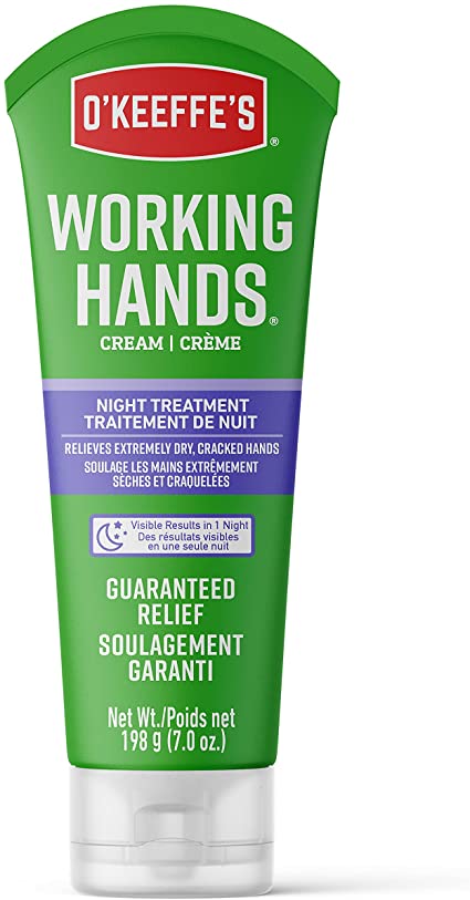 O'Keeffe's Working Hands Night Treatment Hand Cream, 7 Ounce Tube (Pack of 1)