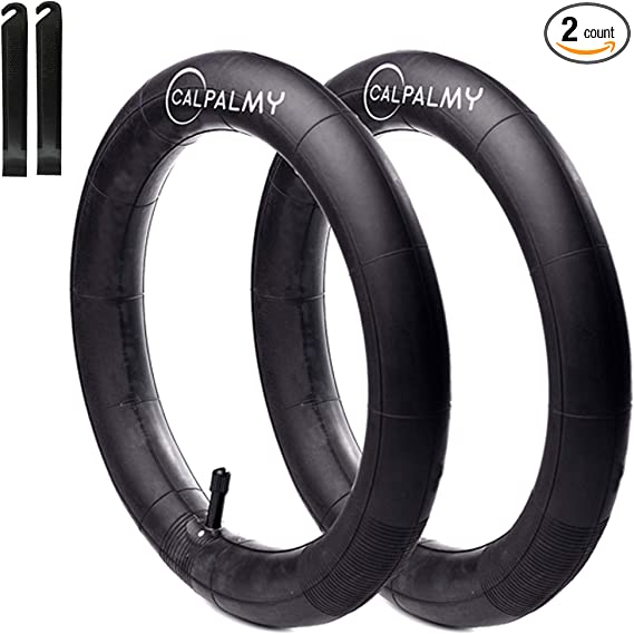 (2 Pack) 12.5"/14"/16"/18"/20"/22"/24"/26"/28"/29" Road and Mountain Bike Replacement Inner Tubes with 2 Levers