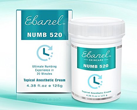 Numb 520 (4.38oz / 125g) 5% Lidocaine, Liposomal Technology for Deeper Penetration, Topical Numbing Cream, Local and Anorectal Discomfort