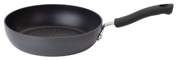 T-fal E76502 Ultimate Hard Anodized Durable Nonstick Expert Interior Thermo-Spot Heat Indicator Anti-Warp Base Dishwasher Safe Oven Safe Saute / Fry Pan Cookware, 8-Inch, Gray.