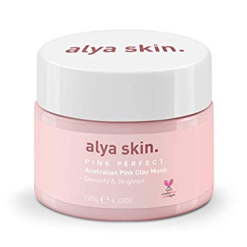 Alya Skin - Australian Pink Clay Mask | 100% Natural Kaolin Clay | Detox, Cleanse & Purify your Skin | 4.23 oz 120gm