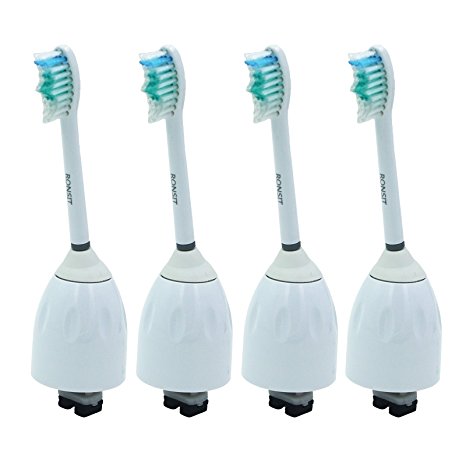 Ronsit e Series Generic Replacement Heads Fits Sonicare Toothbrush: Essence, Xtreme, Elite and Advance (4-pack)