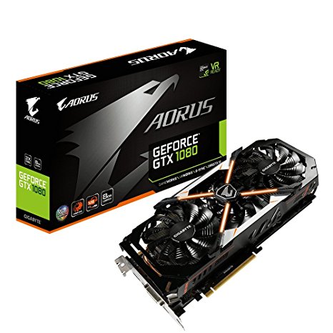 Gigabyte AORUS GeForce GTX 1080 8G Graphic Card REV 2.0 Computer Graphics Card - GV-N1080AORUS-8GD R2