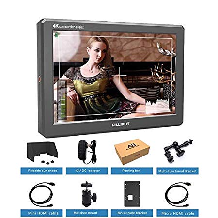 LILLIPUT A8 8.9 Inch Utra Slim IPS Full HD 1920x1200 4K HDMI 3D-LUT On-Camera Video Field Monitor for DSLR Camera Video BY USA official seller VIVITEQ