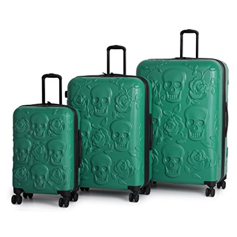 it luggage Duraliton Skulls and Roses 3 Piece Set