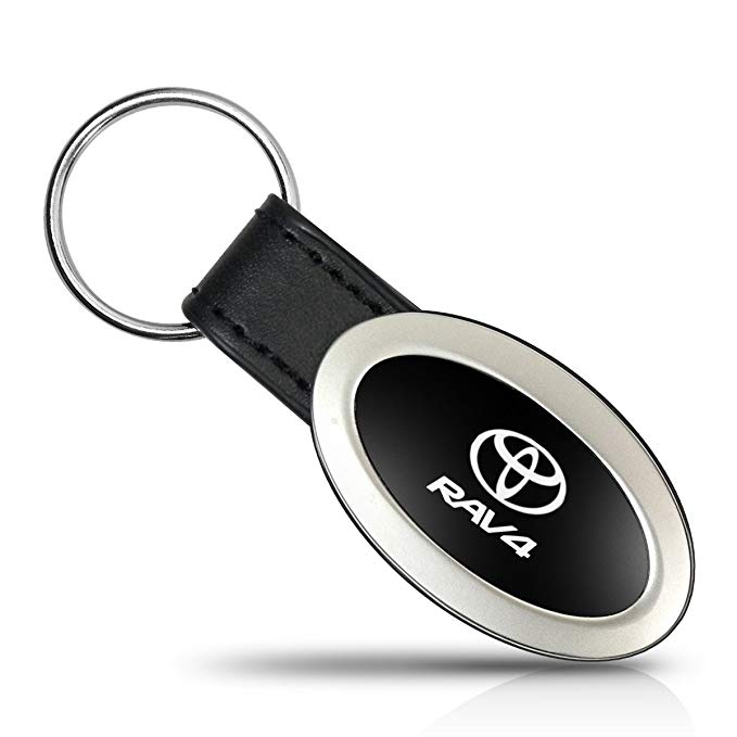 Toyota RAV4 Oval Style Metal Key Chain Key Fob