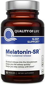 Premium Melatonin Sleep Support Supplement – Helps Support Relaxation and Sleep 5mg of MicroActive Melatonin per Capsule – Melatonin-SR– 30 Vegicaps