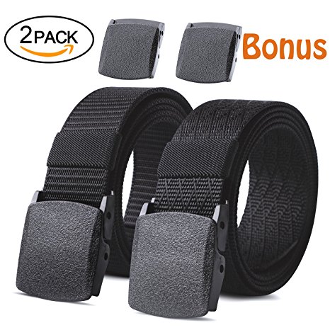 JASGOOD Nylon Canvas Breathable Military Tactical Men Waist Belt With Plastic Buckle