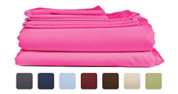 King Size Sheet Set - 6 Piece Set - Hotel Luxury Bed Sheets - Extra Soft - Deep Pockets - Easy Fit - Breathable & Cooling Sheets - Wrinkle Free - Comphy - Pink Bed Sheets - Kings Sheets - 6 PC