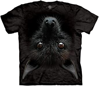 The Mountain Bat Head Adult T-Shirt, Black,