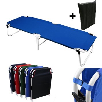 Magshion* Portable Military Fold Up Camping Bed Cot   Free Storage Bag- 5 Colors