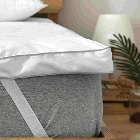 rejuvopedic Small Double (4FT) Bed Bounce Back Mattress Topper, Protector, Pad