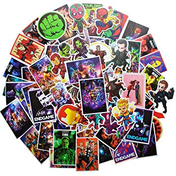 ZUIYIJIANGNAN Cool and Popular Movie The Avengers Stickers(95PCS) Snowboard Laptop Luggage Car Motorcycle Bicycle Fridge DIY Styling Vinyl Home Deco（The Avengers95）
