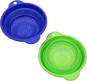 Chef Craft Select Silicone Plastic Colander, 8 inch, Color May Vary