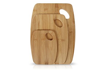 Neoflam 3-Piece Bamboo Cutting Board Set with Handle
