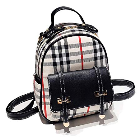 Gashen Women's Mini PU Leather Backpack Purse Casual Drawstring Daypack Convertible Shoulder Bag