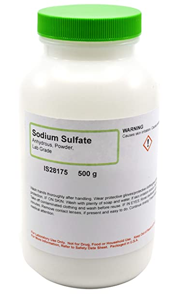 Laboratory-Grade Sodium Sulfate, Powder, Anhydrous, 500g - The Curated Chemical Collection