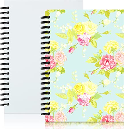 2 Pieces Sublimation Notebook Blank Journal Set, 60 Sheets (120 Pages) Each Pack, Suitable for School, Office and Home Use (A6)