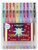 Sargent Art 22-1501 10-Count Glitter Gel Pens