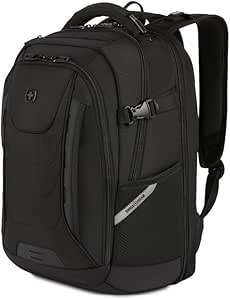 SwissGear ExecuLite Laptop Backpack, Black, 18.5”x12.5”x8.25”