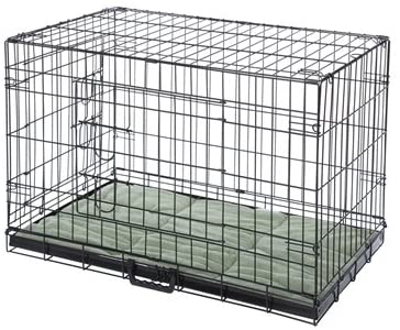 Confidence Pet Deluxe 24" 2 Door Dog Cage Crate with Bed Small