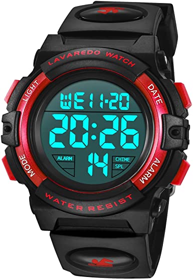 Kid's Watch,Boys Watch Digital Sport Outdoor Multifunction Chronograph LED Waterproof Alarm Calendar Analog Watch for Children with Silicone Band