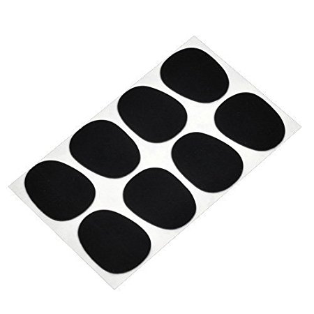 Shenzhen Ymc 12567 Alto/tenor Sax Clarinet Mouthpiece Patches Pads Cushions, Black, 8 Pack