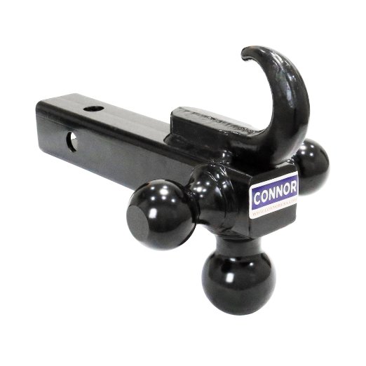 Connor Towing 1625350 2" Tri-Ball Mount with Hook (GTW-2000,6000,10000 lb.)