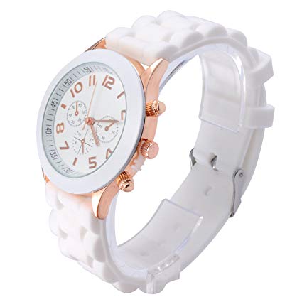 OFTEN Silicone Quartz Rubber Casual Waterproof Watch Jelly Wrist Analog Watches