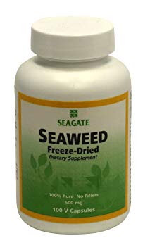 Seagate Products Freeze-Dried Seaweed Herbal Supplement 500 mg 100 Capsules (pack of 1)