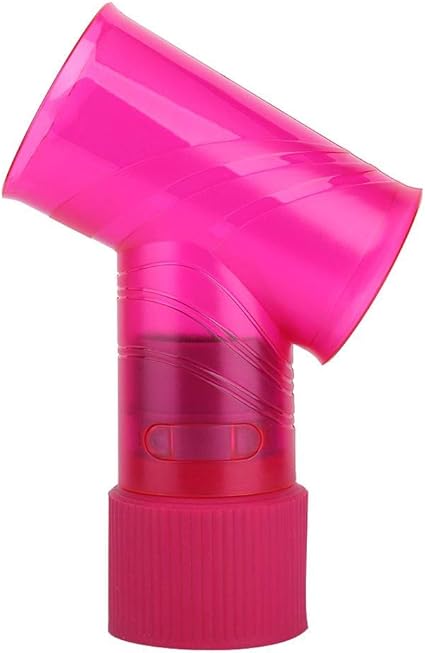 ANGGREK Wind Spin Hair Curl Diffuser, 360 Roatable Spin-in-curl Hair Dryer Diffuser Curly Tornado Hair Curler Blow Dryer Hairdressing Styling Accessory (Pink)